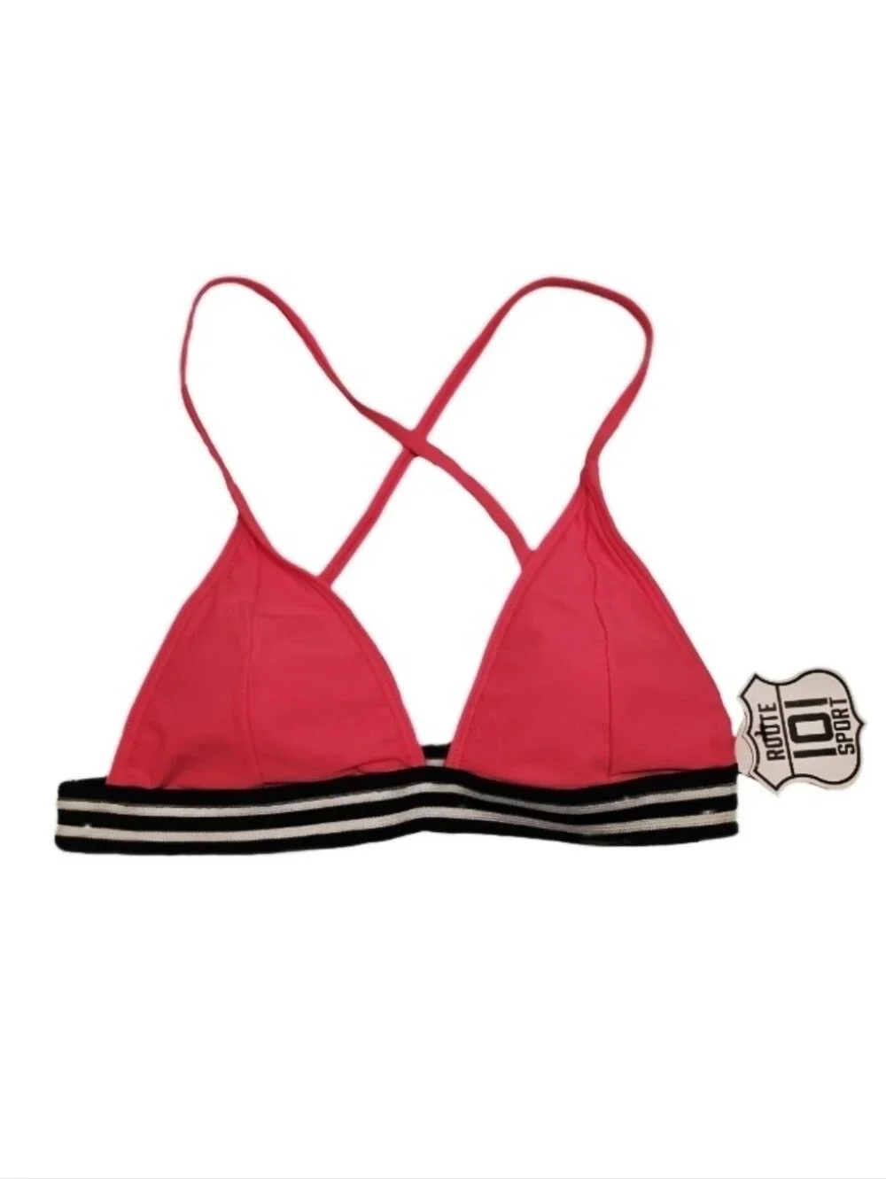 Route 101 Sport Bikini Top Neon Pink Triangle Pink Size M - Picture 3 of 16